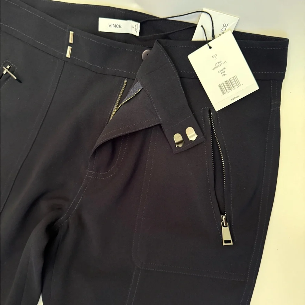 Vince NWT Midnight Blue Modern Ankle Pants - Picture 2 of 7
